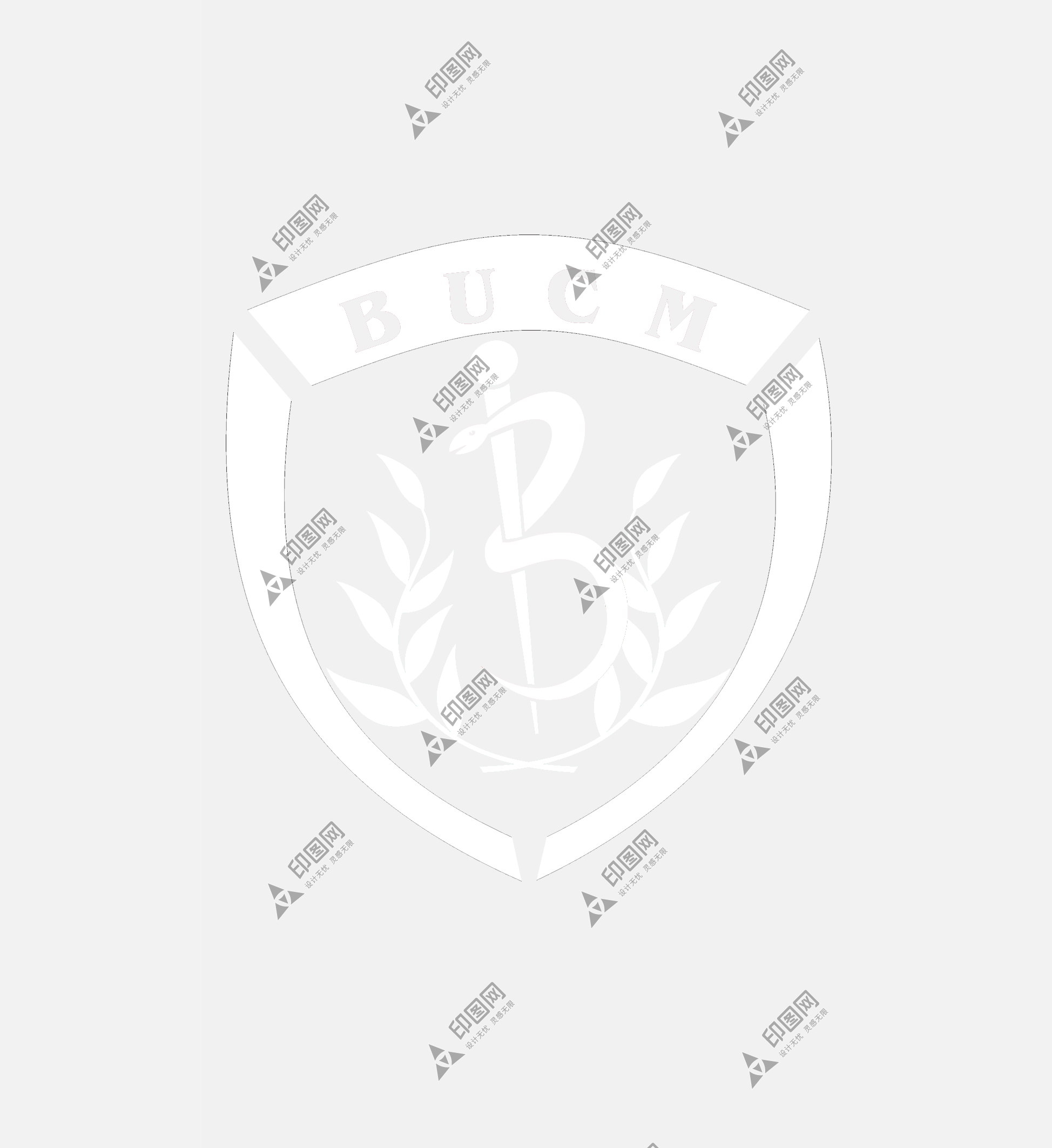 校標 白色 logo 北京中醫藥大學