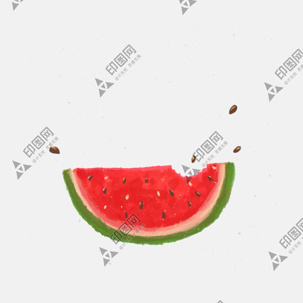 手繪西瓜PNG