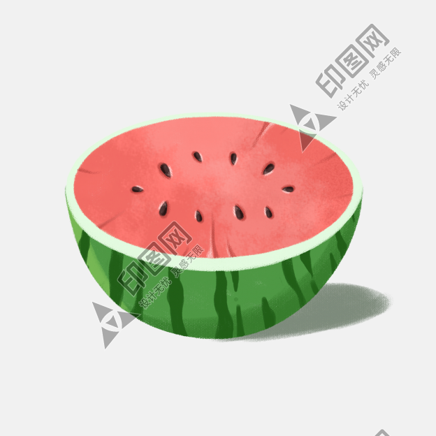 西瓜插畫