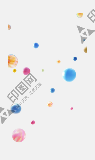 蓝紫色漂浮装饰png