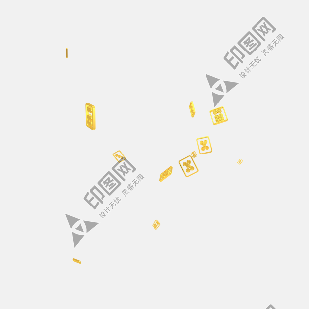 c4d电商漂浮物立体