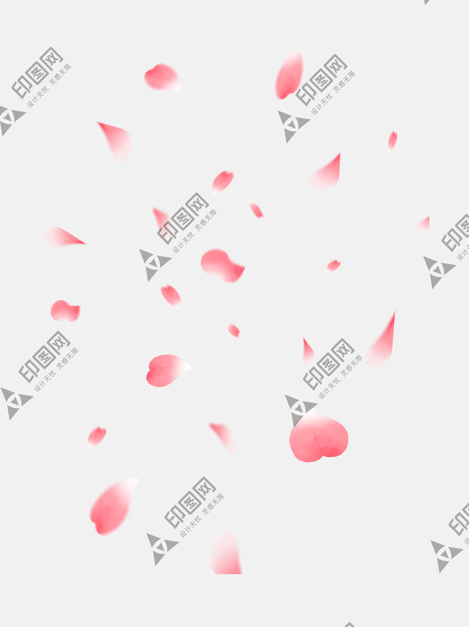 花瓣粉色素材png