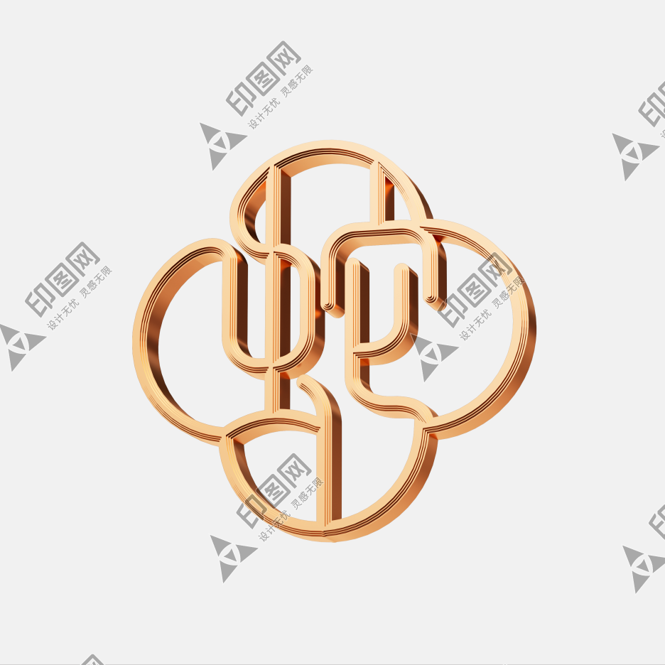 蛇年C4D立體燙金創(chuàng)意藝術(shù)字體字體圖片