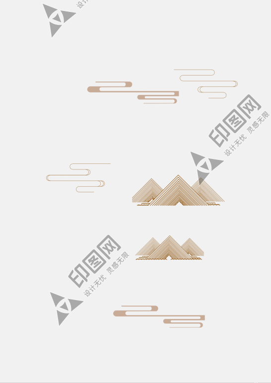 修飾元素  煙 山 復(fù)古國風(fēng)黨政素材