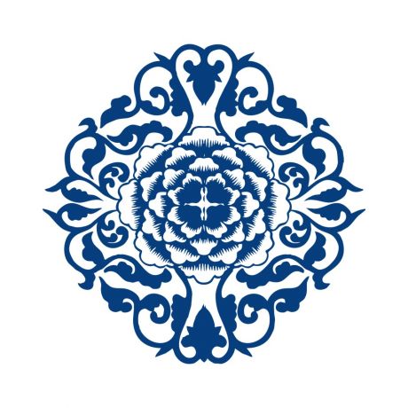 古代青花瓷花紋
