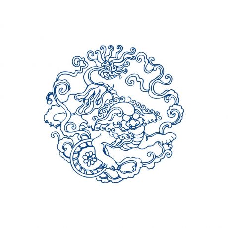 古代青花瓷花紋
