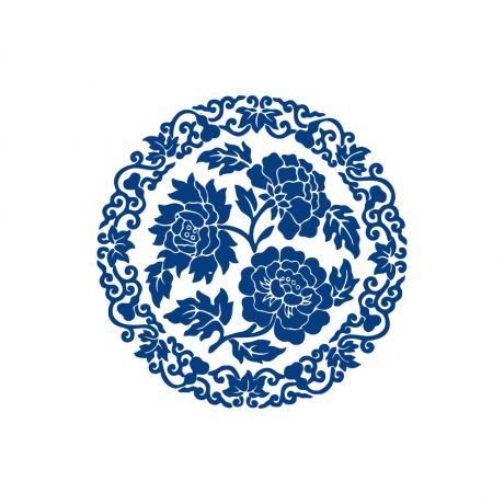 古代青花瓷花紋