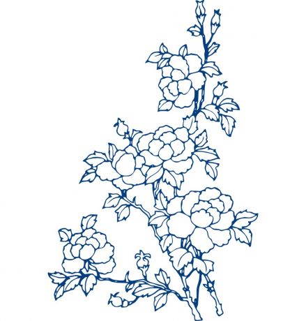 古代青花瓷花紋