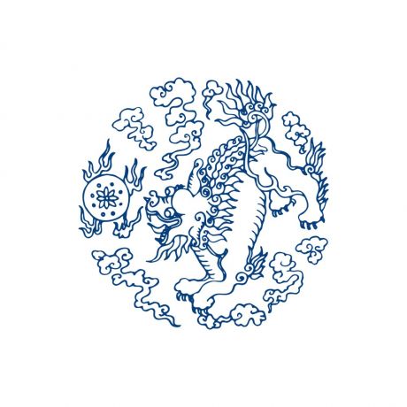 古代青花瓷花紋