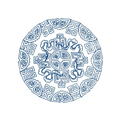 古代青花瓷花紋