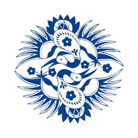 古代青花瓷花紋