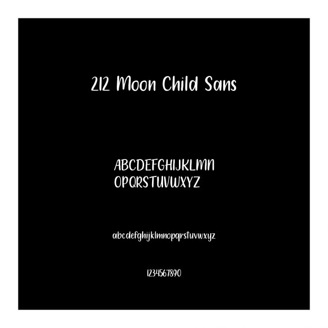 212 Moon Child Sans