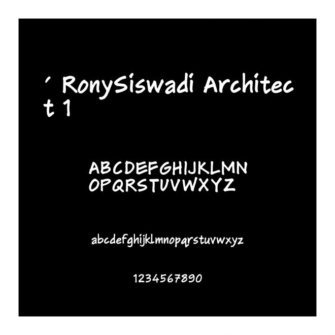 ' RonySiswadi Architect 1