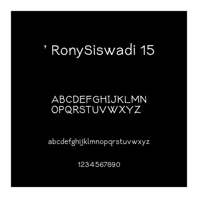 ' RonySiswadi 15