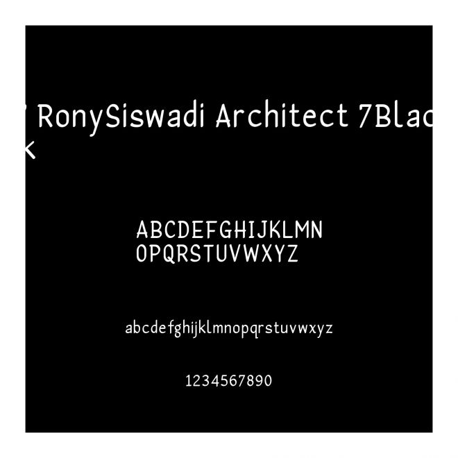 ' RonySiswadi Architect 7Black