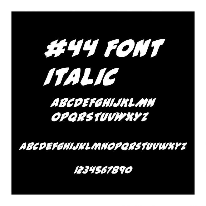 #44 Font Italic