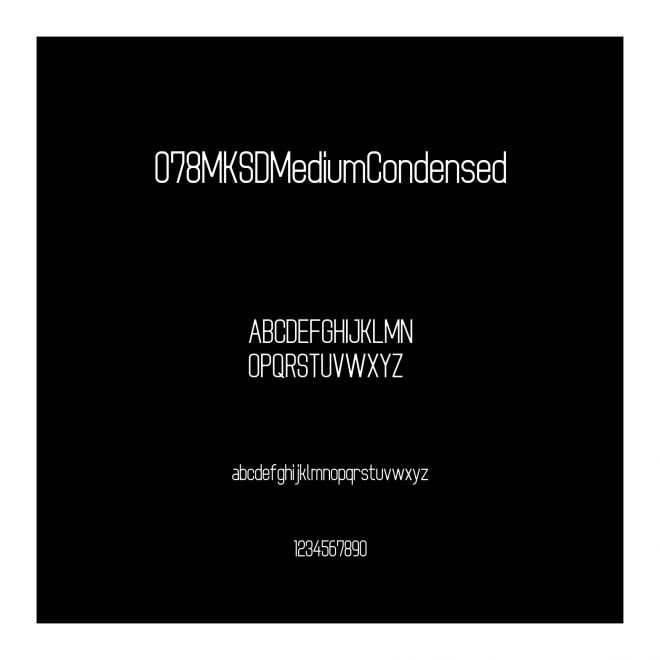078MKSDMediumCondensed