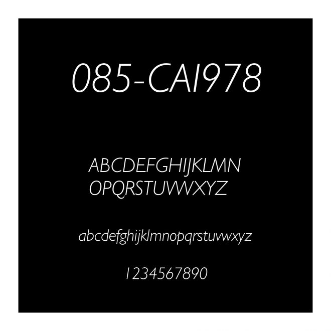 085-CAI978