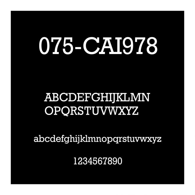 075-CAI978