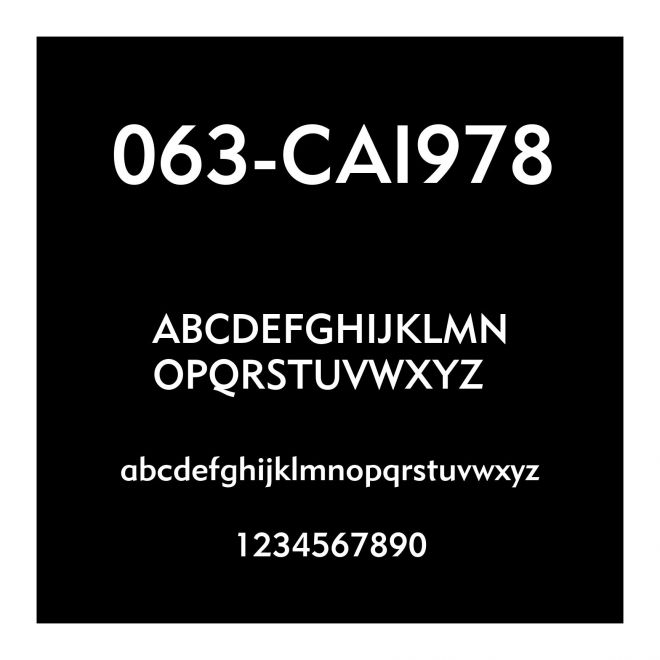 063-CAI978