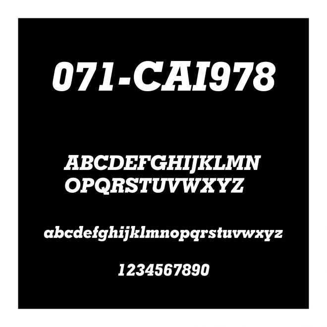 071-CAI978