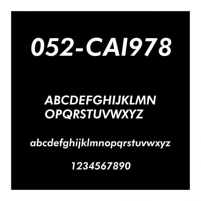 052-CAI978