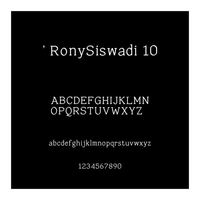 ' RonySiswadi 10