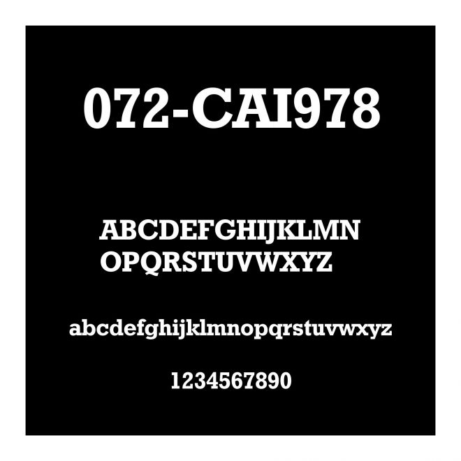 072-CAI978