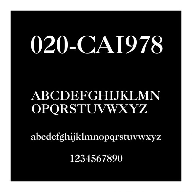 020-CAI978