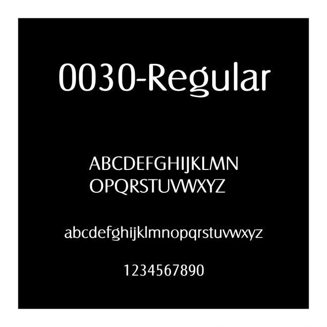 0030-Regular