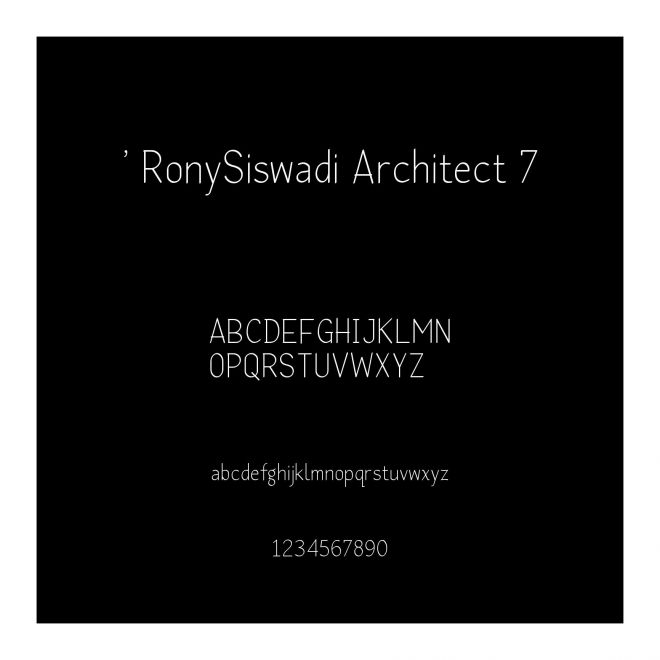 ' RonySiswadi Architect 7