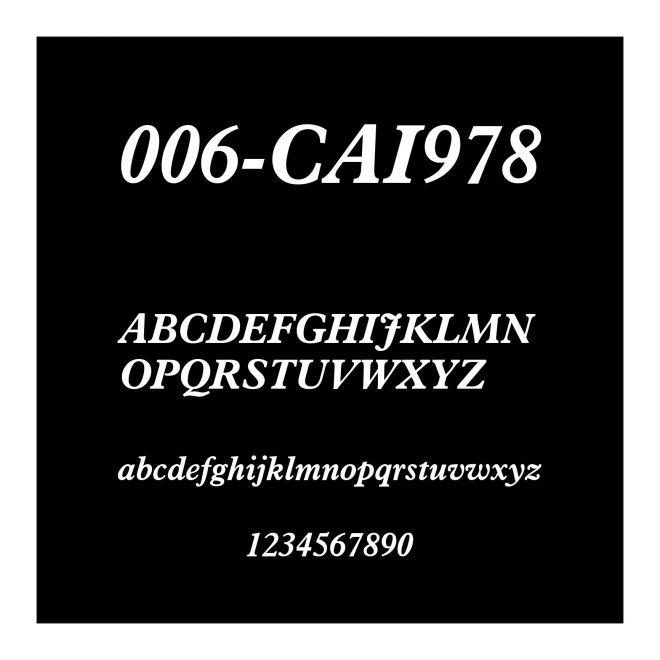 006-CAI978