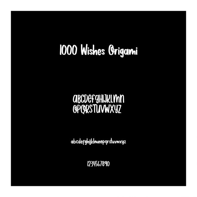 1000 Wishes Origami