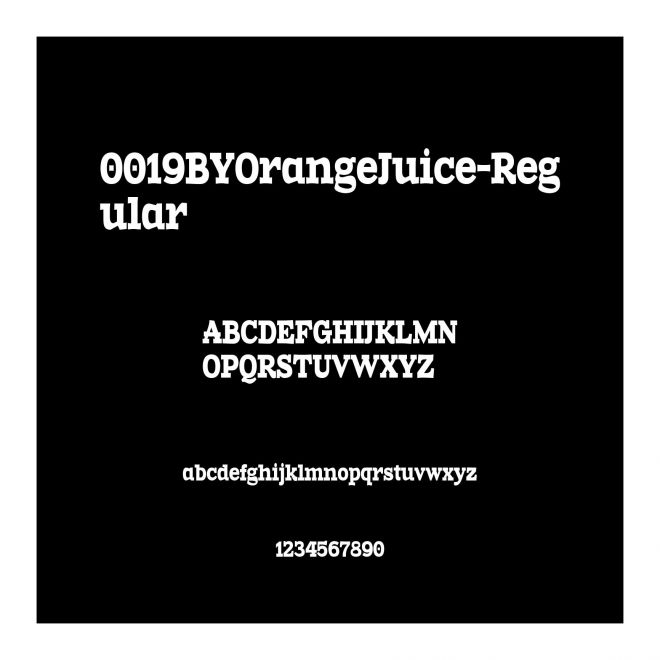 0019BYOrangeJuice-Regular