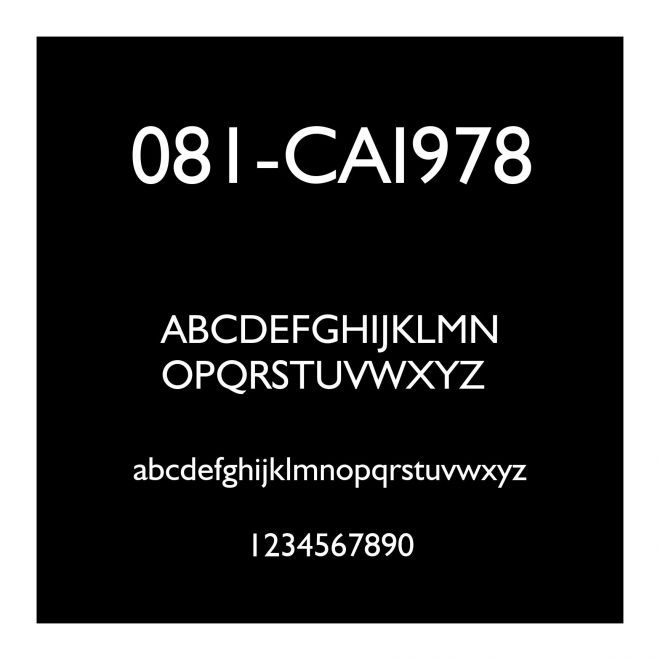 081-CAI978