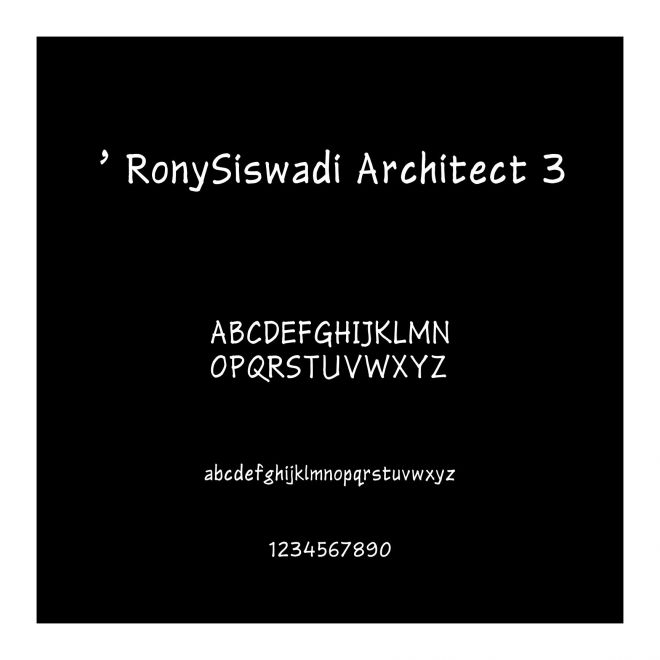 ' RonySiswadi Architect 3