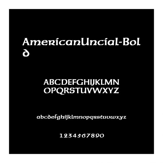 AmericanUncial-Bold
