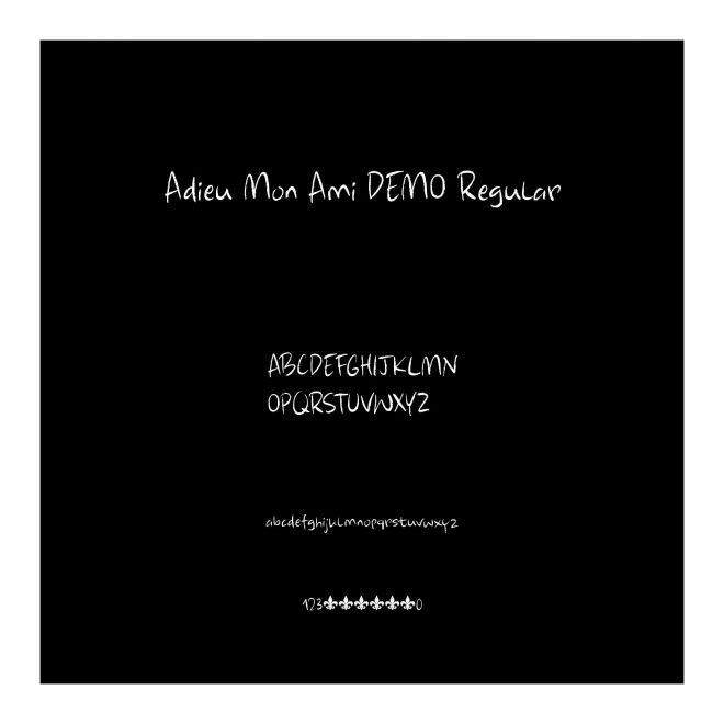 Adieu Mon Ami DEMO Regular