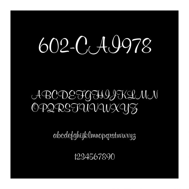 602-CAI978