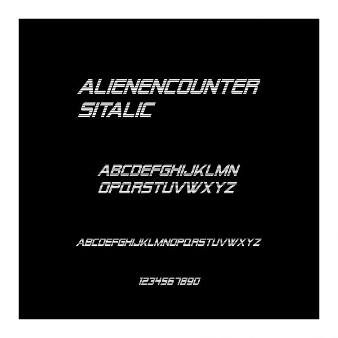 AlienEncountersItalic