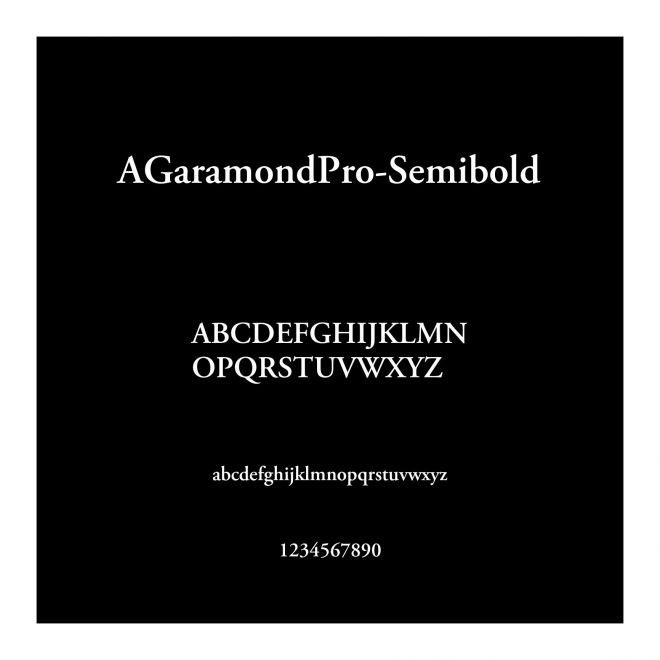 AGaramondPro-Semibold