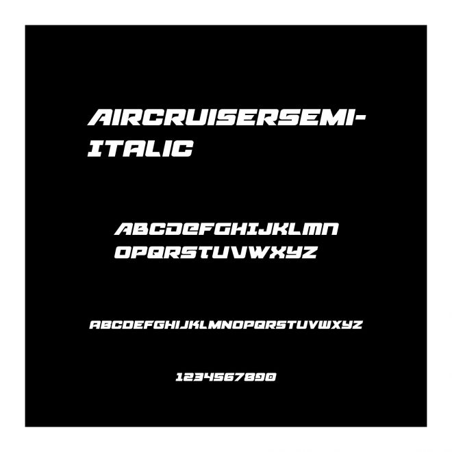 AircruiserSemi-Italic