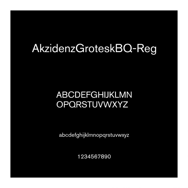 AkzidenzGroteskBQ-Reg