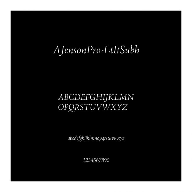 AJensonPro-LtItSubh