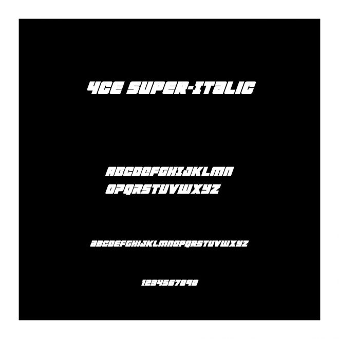 4ce Super-Italic