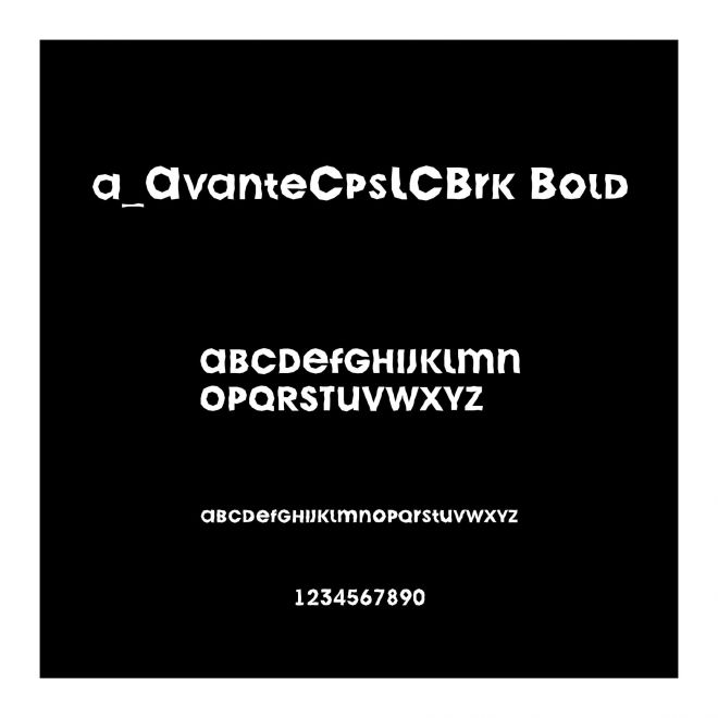 a_AvanteCpsLCBrk Bold