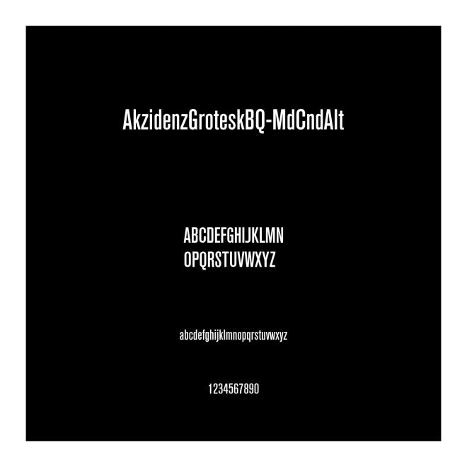 AkzidenzGroteskBQ-MdCndAlt