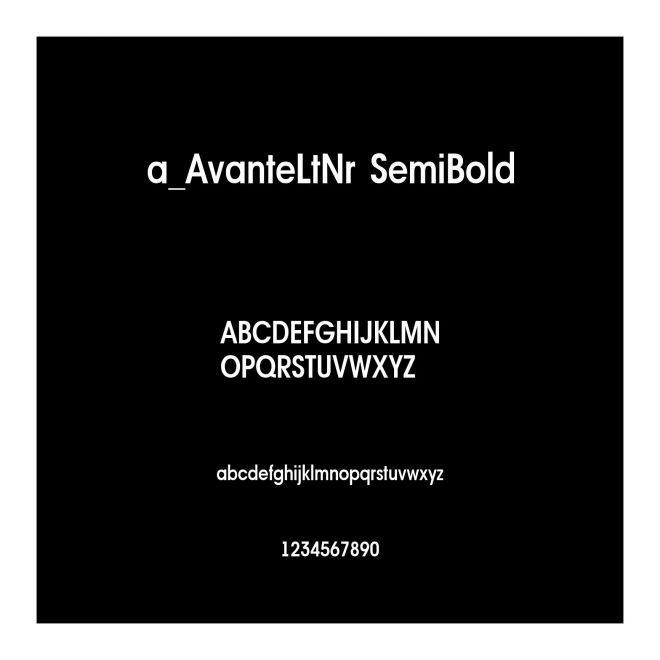 a_AvanteLtNr SemiBold
