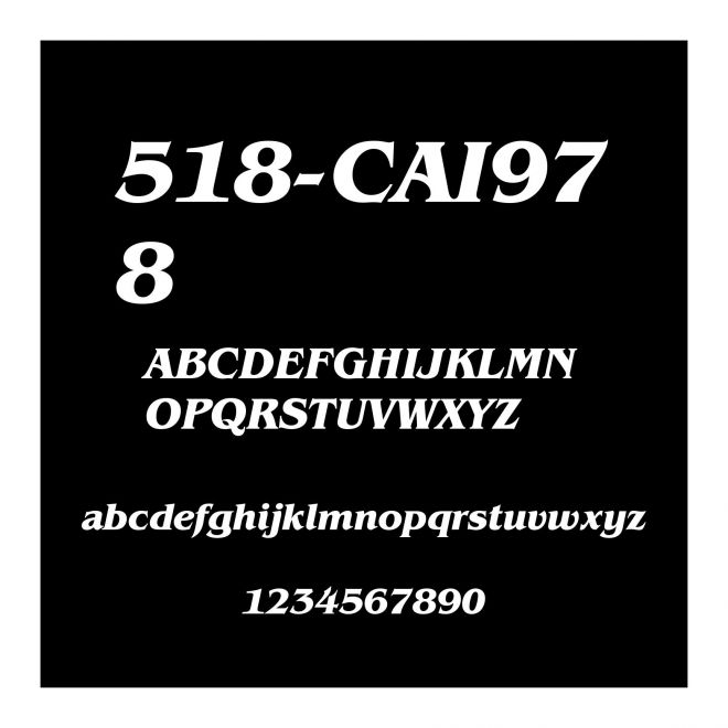 518-CAI978