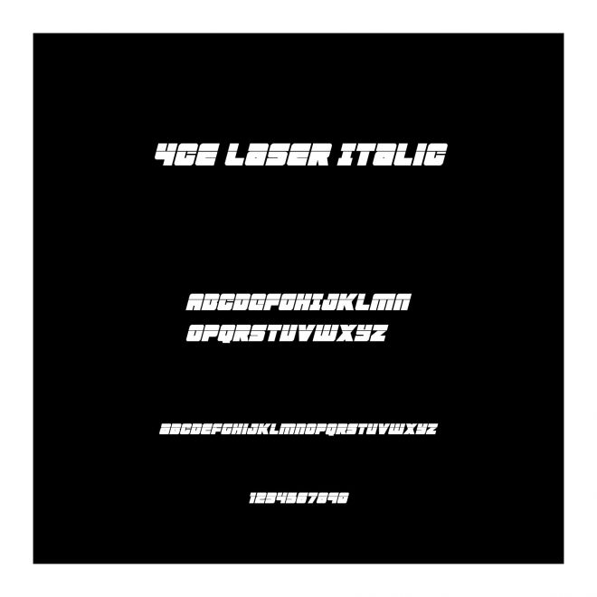 4ce Laser Italic